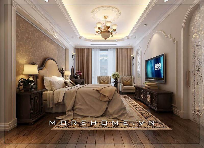 Thiết kế nội thất phòng ngủ sang trọng